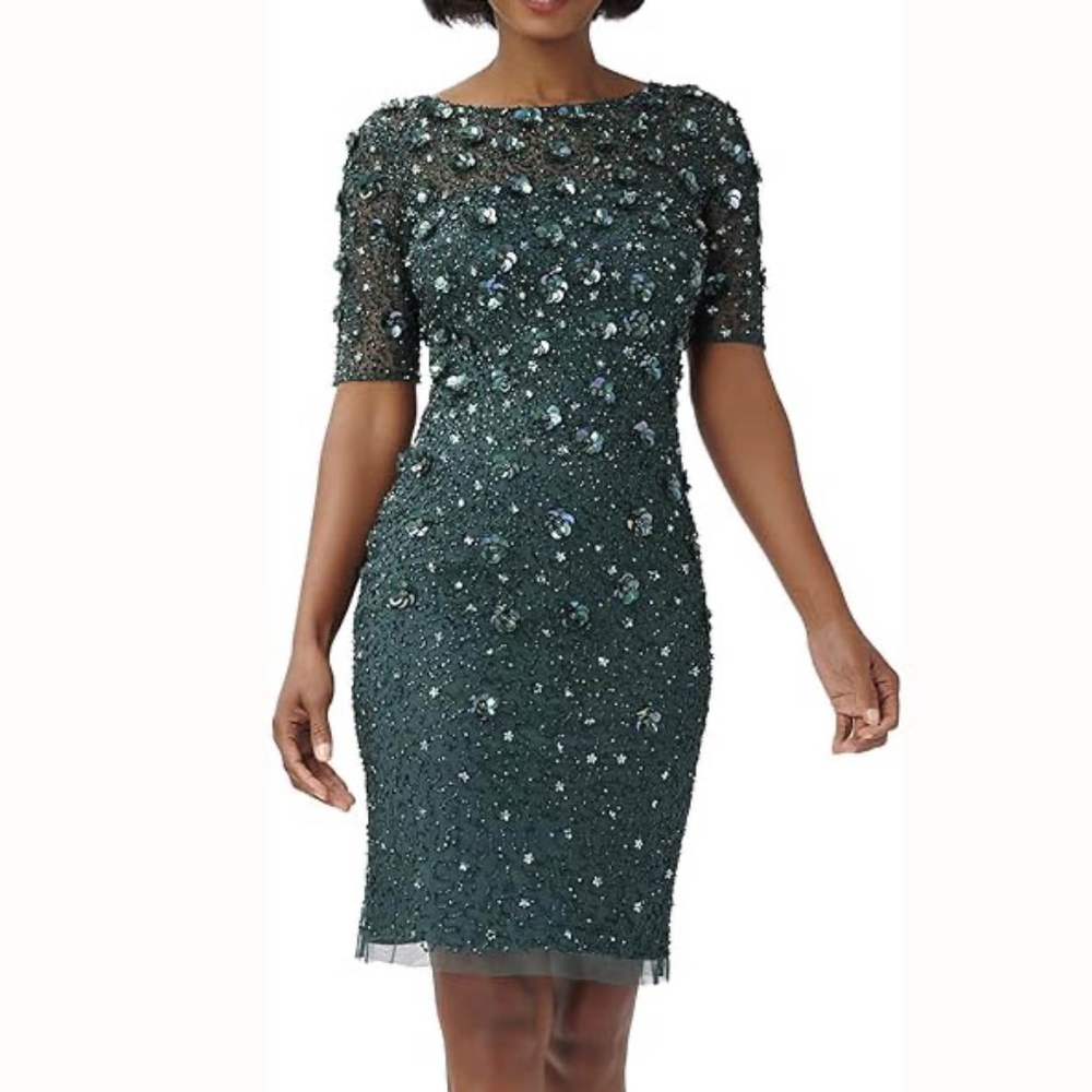 Adrianna Papell - Beaded Cocktail Dress